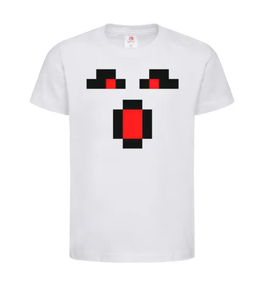 Детская футболка Minecraft evil Белый фото