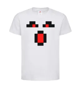 Дитяча футболка Minecraft evil Білий фото