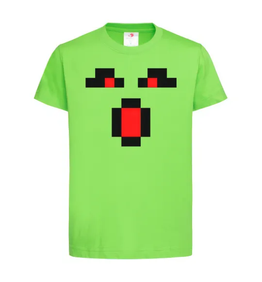 Детская футболка Minecraft evil Лаймовый фото