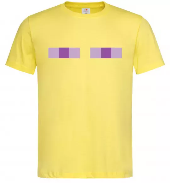 Мужская футболка Minecraft eyes Лимонный фото