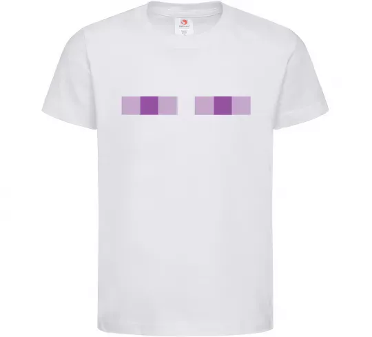 Дитяча футболка Minecraft eyes Білий фото