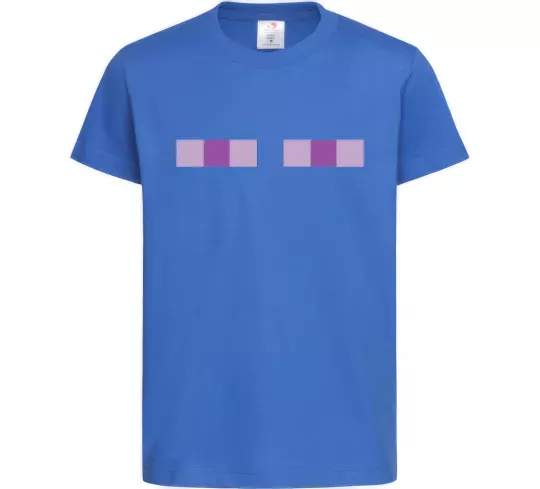 Дитяча футболка Minecraft eyes Яскраво-синій фото