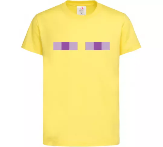 Дитяча футболка Minecraft eyes Лимонний фото