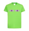 Детская футболка Minecraft eyes Лаймовый фото