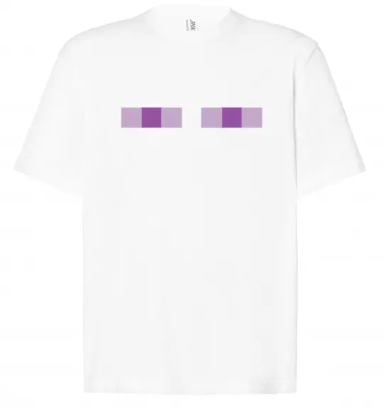 Футболка Оверсайз Minecraft eyes Белый фото
