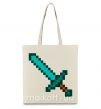 Эко-сумка Minecraft sword Бежевый фото