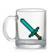 Чашка стеклянная Minecraft sword Прозрачный фото