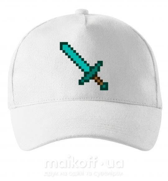 Кепка Minecraft sword Білий фото