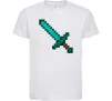 Дитяча футболка Minecraft sword Білий фото