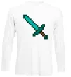 Лонгслив Minecraft sword Белый фото
