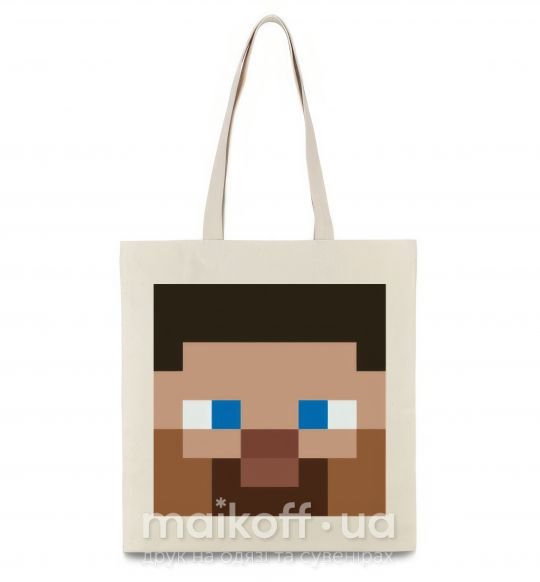 Эко-сумка Minecraft hero Бежевый фото