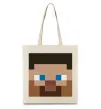 Еко-сумка Minecraft hero Бежевий фото
