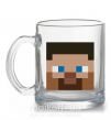 Чашка скляна Minecraft hero Прозорий фото