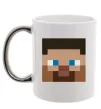Чашка с цветной ручкой Minecraft hero Серебро Чашка с цветной ручкой Minecraft hero Серебро фото