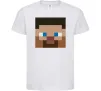 Дитяча футболка Minecraft hero Білий фото