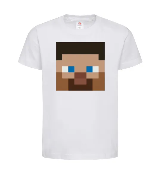 Детская футболка Minecraft hero Белый фото
