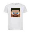 Детская футболка Minecraft hero Белый фото