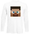 Лонгслив Minecraft hero Белый фото