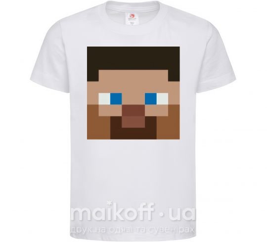 Детская футболка Minecraft hero Белый фото