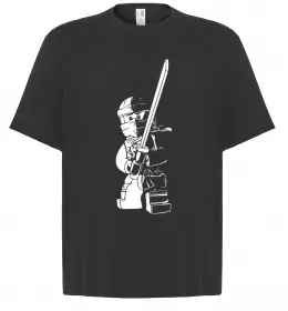 Футболка Оверсайз Building like crazy Черный фото