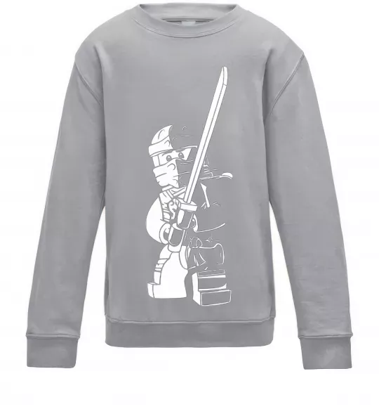 Детский Свитшот Jay Серый меланж фото