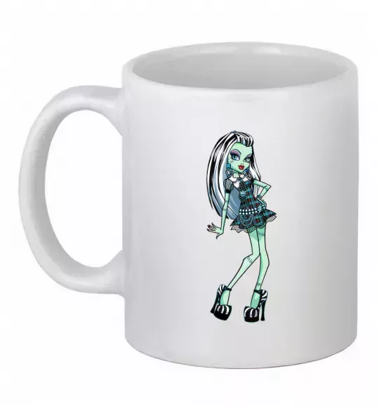 Чашка керамическая Draculaura Белый фото
