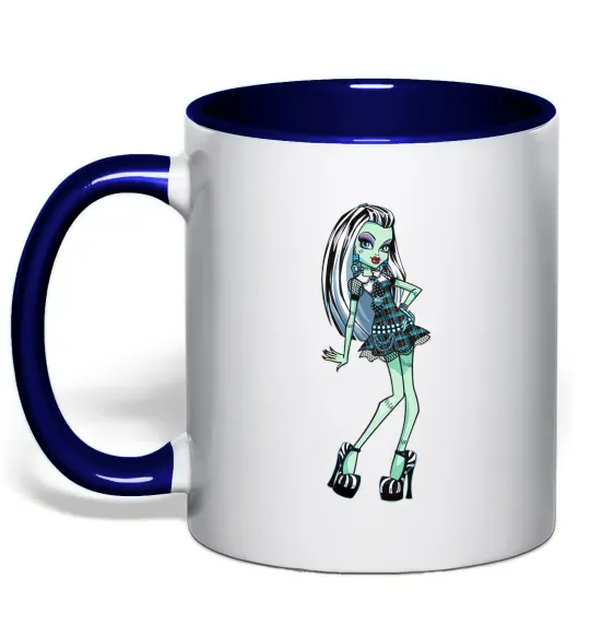 Чашка с цветной ручкой Draculaura Глубокий темно-синий фото