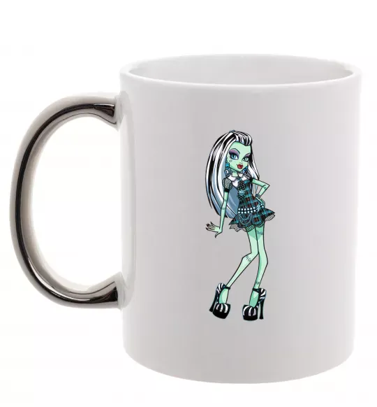 Чашка с цветной ручкой Draculaura Серебро фото