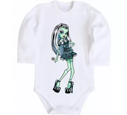 Детский боди Draculaura Белый фото