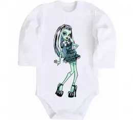 Дитячий бодік Draculaura Білий фото