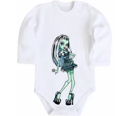 Дитячий бодік Draculaura Білий фото