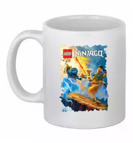Чашка керамическая Lego friends Белый фото