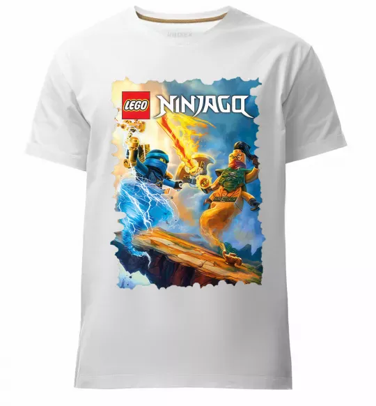 Мужская премиум футболка Битва Белый фото