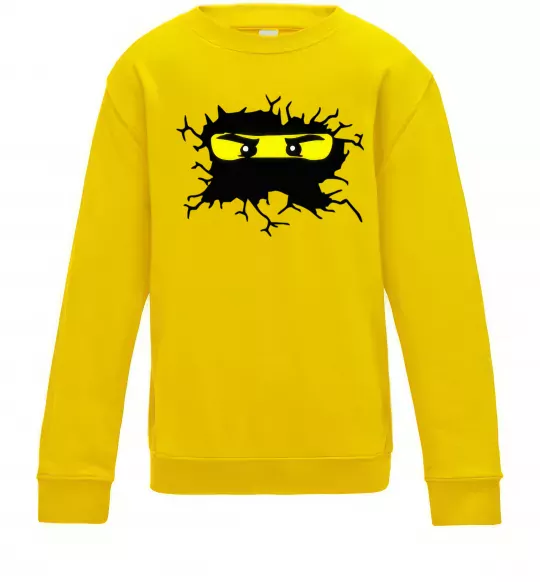Детский Свитшот Lego face Солнечно желтый фото