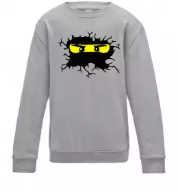 Дитячий світшот Lego face Сірий меланж фото