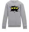 Детский Свитшот Lego face Серый меланж фото