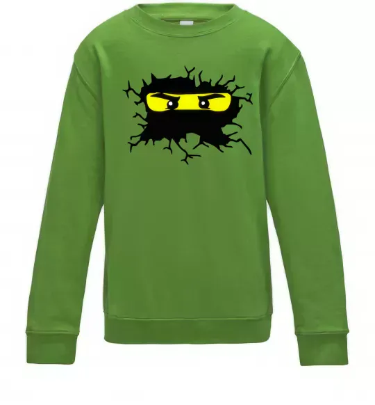 Детский Свитшот Lego face Лаймовый фото