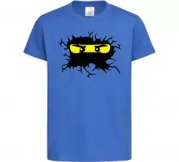 Детская футболка Lego face Ярко-синий фото