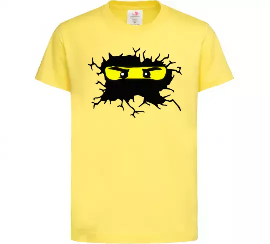 Дитяча футболка Lego face Лимонний фото