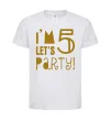 Детская футболка I am 5 let is party Белый фото