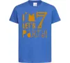 Детская футболка I am 7 let is party Ярко-синий фото