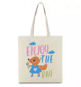 Эко-сумка Travel is my therapy Bon Voyage Бежевый фото