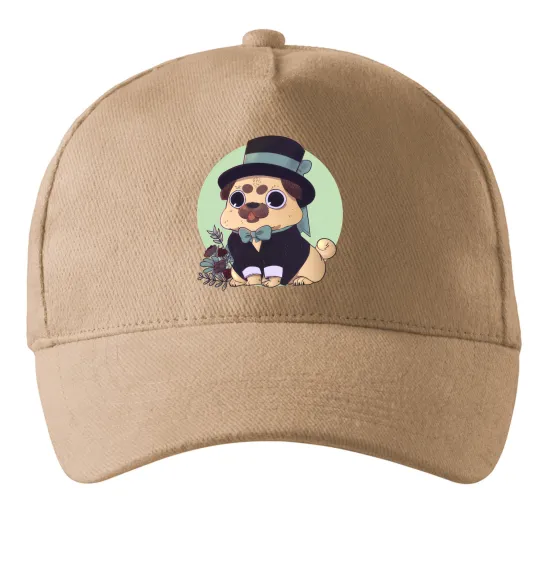 Кепка Pug jentelman Песочный фото