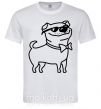 Мужская футболка Cool dog Белый фото