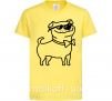 Детская футболка Cool dog Лимонный фото