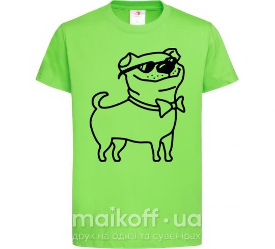 Детская футболка Cool dog Лаймовый фото