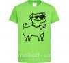 Детская футболка Cool dog Лаймовый фото