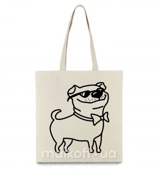 Еко-сумка Cool dog Бежевий фото