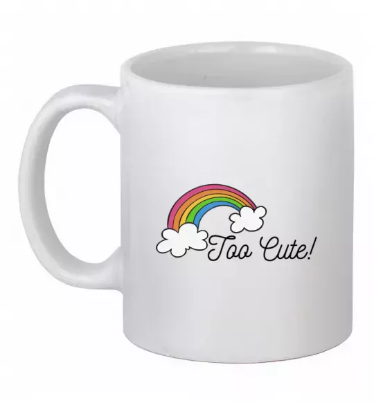 Чашка керамічна Too Cute Білий фото