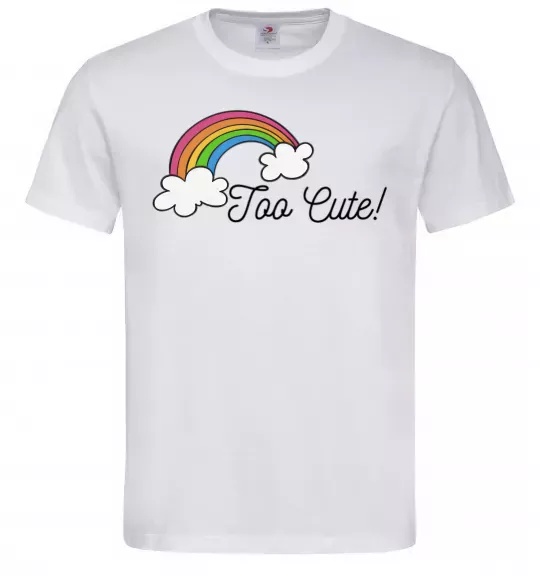 Мужская футболка Too Cute Белый фото